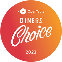 OpenTable Diners Choice 2025 badge