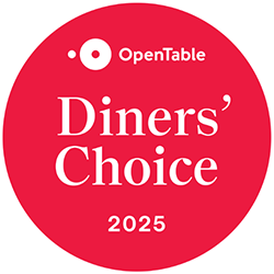 OpenTable Diners Choice 2025 badge